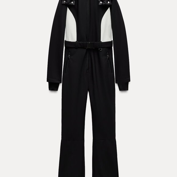 ZARA SKI COLLECTION RECCO TECH WATER RESISTANT &WIND PROTECTION JUMPSUIT NWT OBO - Picture 2 of 3
